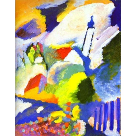 Church in Murnau 1910 by Wassily Kandinsky oil painting art gallery