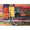 Houses in Munich 1908 by Wassily Kandinsky oil painting art gallery
