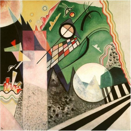Green Composition 1923 by Wassily Kandinsky oil painting art gallery