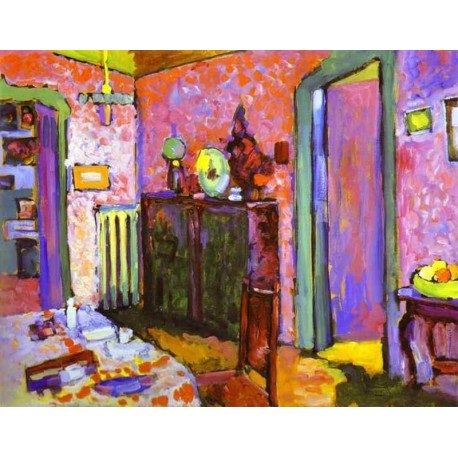 Interior My Dining Room by Kandinsky Oil Painting