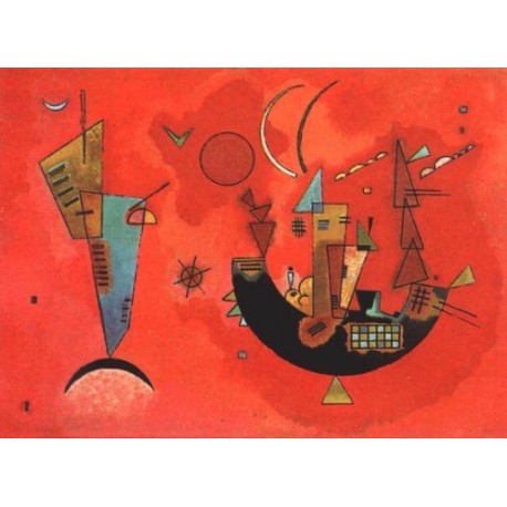 Mit und Gegen 1929 by Wassily Kandinsky oil painting art gallery