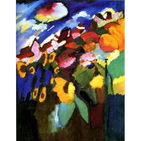 Murnau, Garden II 1910 by Wassily Kandinsky oil painting art gallery