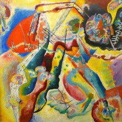 Painting with Red Spot 1914 by Wassily Kandinsky - oil painting...
