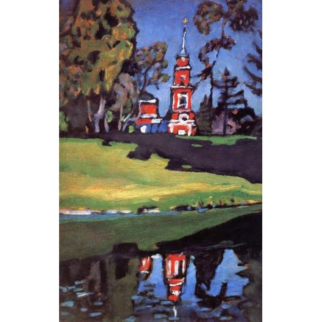 Red Church by Wassily Kandinsky oil painting art gallery