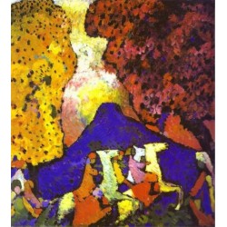 The Blue Mountain 1908 by Wassily Kandinsky oil painting art gallery