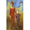 Acrobat and Young Harlequin by Pablo Picasso oil painting art gallery