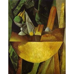 Bread and Fruit Dishona Table by Pablo Picasso oil painting art gallery