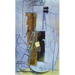 Clarinet and Violin by Pablo Picasso oil painting art gallery
