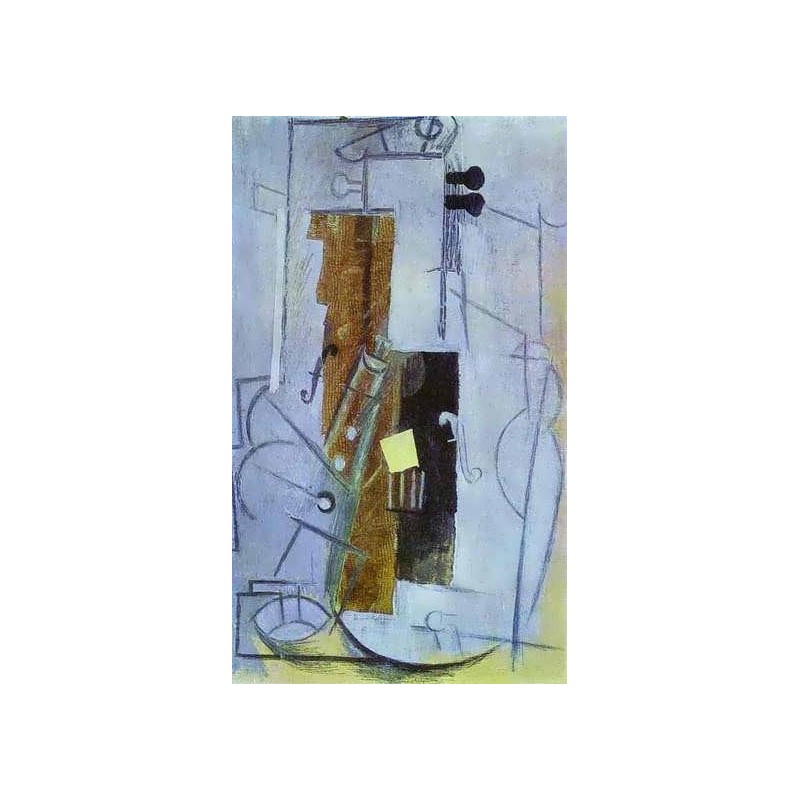 and Violin" by Pablo Picasso Oil Painting Reproductions.