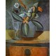 Flowers in a Grey Jug and Wine by Pablo Picasso oil painting art gallery