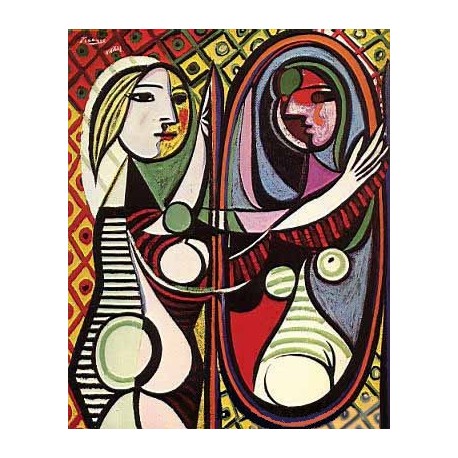 Girl Before a Mirror by Pablo Picasso oil painting art gallery