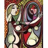 Girl Before a Mirror by Pablo Picasso oil painting art gallery