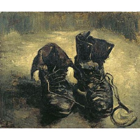 Boots with Laces by Vincent Van Gogh