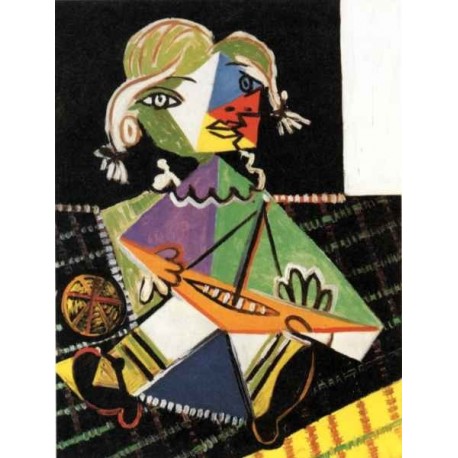 Girl with a Boat 1938 by Pablo Picasso oil painting art gallery