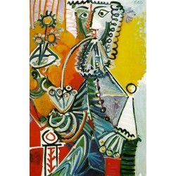 Musketeer with Pipe and Flower by Pablo Picasso oil painting art gallery