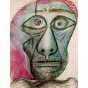 Self Portrait facing death by Pablo Picasso - oil painting art gallery
