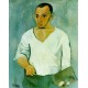 Self Portrait with Palette by Pablo Picasso oil painting art gallery