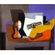 Still Life with Guitar by Pablo Picasso oil painting art gallery