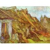 Cottages at Chaponoval  Auvers sur Oise by Vincent Van Gogh