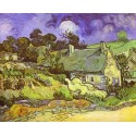 Cottages with Thatchhed by Vincent Van Gogh - Art gallery oil...