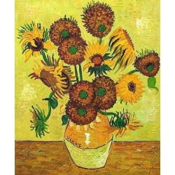 Fourteen Sunflowers in a Vase by Vincent Van Gogh