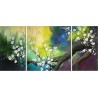 White Budding 2 | Oil Painting Abstract art Gallery