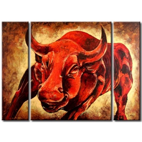 Red Bull | Oil Painting Abstract art Gallery