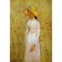 Girl in White by Vincent Van Gogh - Art gallery oil painting...