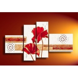 A Red Flower | Oil Painting Abstract art Gallery