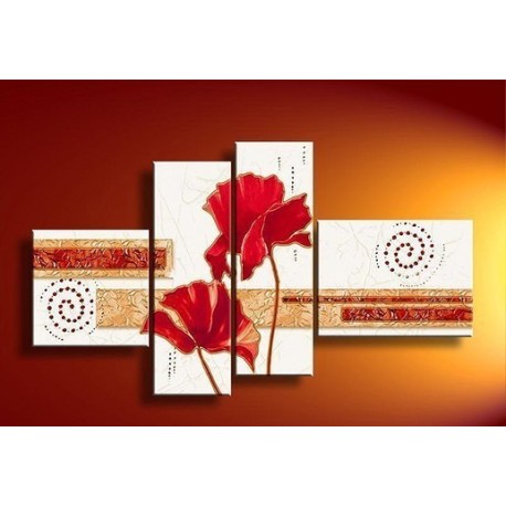 A Red Flower | Oil Painting Abstract art Gallery