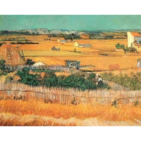 Harvest Landscape 2 by Vincent Van Gogh