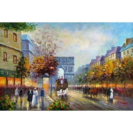 Paris Street Painting 001 oil painting art gallery