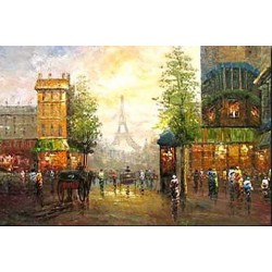 Paris Street Painting 002 oil painting art gallery