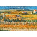 Harvest Landscape by Vincent Van Gogh- Art gallery oil painting...