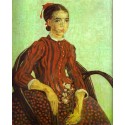 La Mousme Seated in a Cane Chair by Vincent Van Gogh - Art gallery...