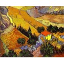 Landscape with House and Laborer by Vincent Van Gogh - Art gallery...