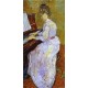 Mademoiselle Gachet at Piano by Vincent Van Gogh