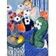 Anemones and Woman, Harmony in Blue By Henri Matisse oil painting art gallery