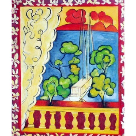 Fenetre a Tahiti By Henri Matisse oil painting art gallery