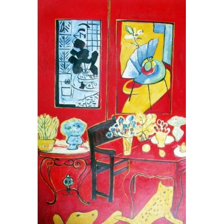 Large Red Interior By Henri Matisse oil painting art gallery