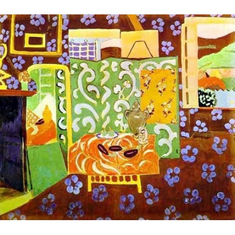 Interior In Aubergines By Henri Matisse Oil Painting Art Gallery