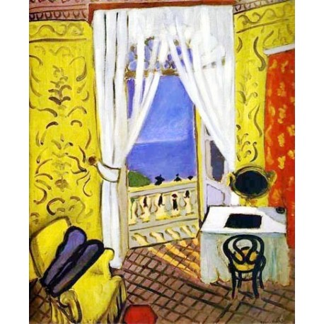 Interior with a Violin Case By Henri Matisse oil painting art gallery