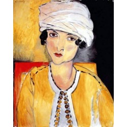Lorette with Turban Yellow Jacket By Henri Matisse oil painting...