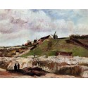 Montmartre the Quarry and Windmills by Vincent Van Gogh - Art...