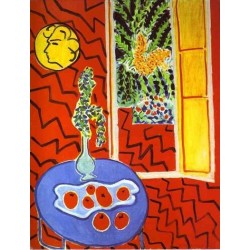 Red Interior. Still Life on a Blue Table By Henri Matisse oil painting art gallery