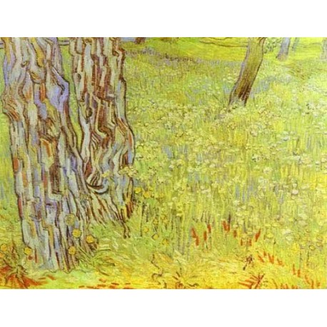 Park Conor with a Blooming Lawn by Vincent Van Gogh 