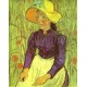 Peasant Woman with Straw Hat by Vincent Van Gogh - Art gallery oil painting reproductions