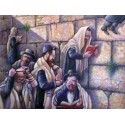 Israel Rubinstein - Kotel Prayers | Jewish Art Oil Painting Gallery