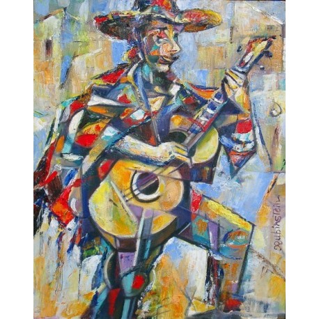 Israel Rubinstein - The Mexican Jew | Jewish Art Oil Painting Gallery