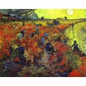 Red Vineyards of Arles by Vincent Van Gogh - Art gallery oil...